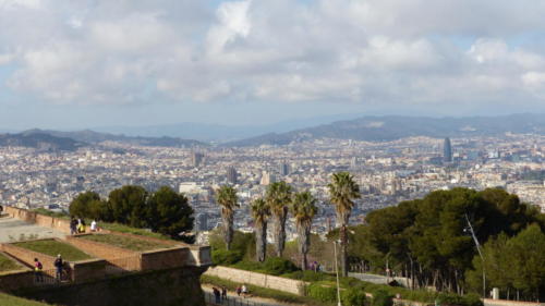 Vedere asupra orașului de pe Montjuic