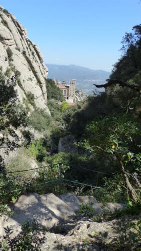 Coborârea prin Pla dels Ocells