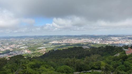 Vedere spre Sintra din Palatul Pena