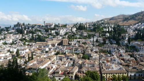 Granada văzută fortăreaţa militară Alcazaba